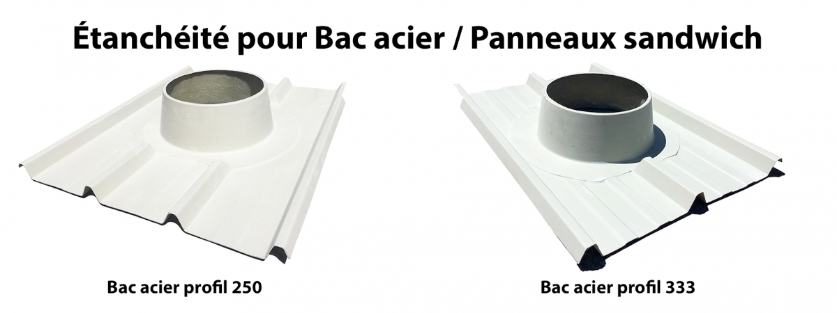 Puits de lumière Lightway - bac acier et panneaux sandwich